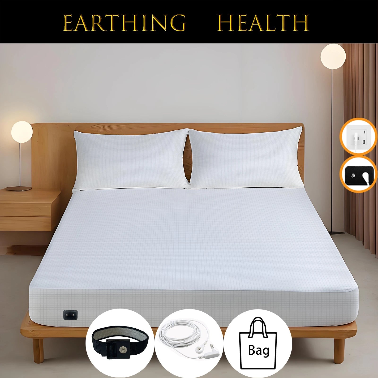 NestCovers™ Earthing Fitted Bedsheet