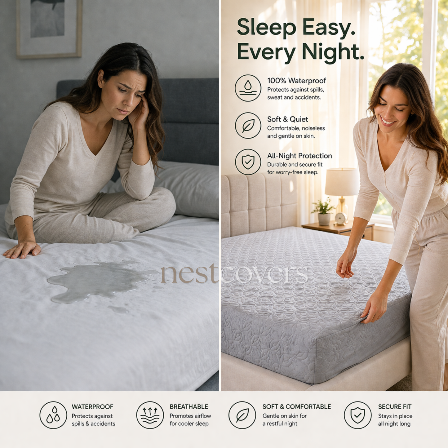 NestCovers™ Waterproof Mattress Protector